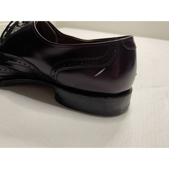 Men\'s Allen Edmonds Lloyd Wingtip Oxford Shoes Size 13 Burgundy 76082 0697 main image 7
